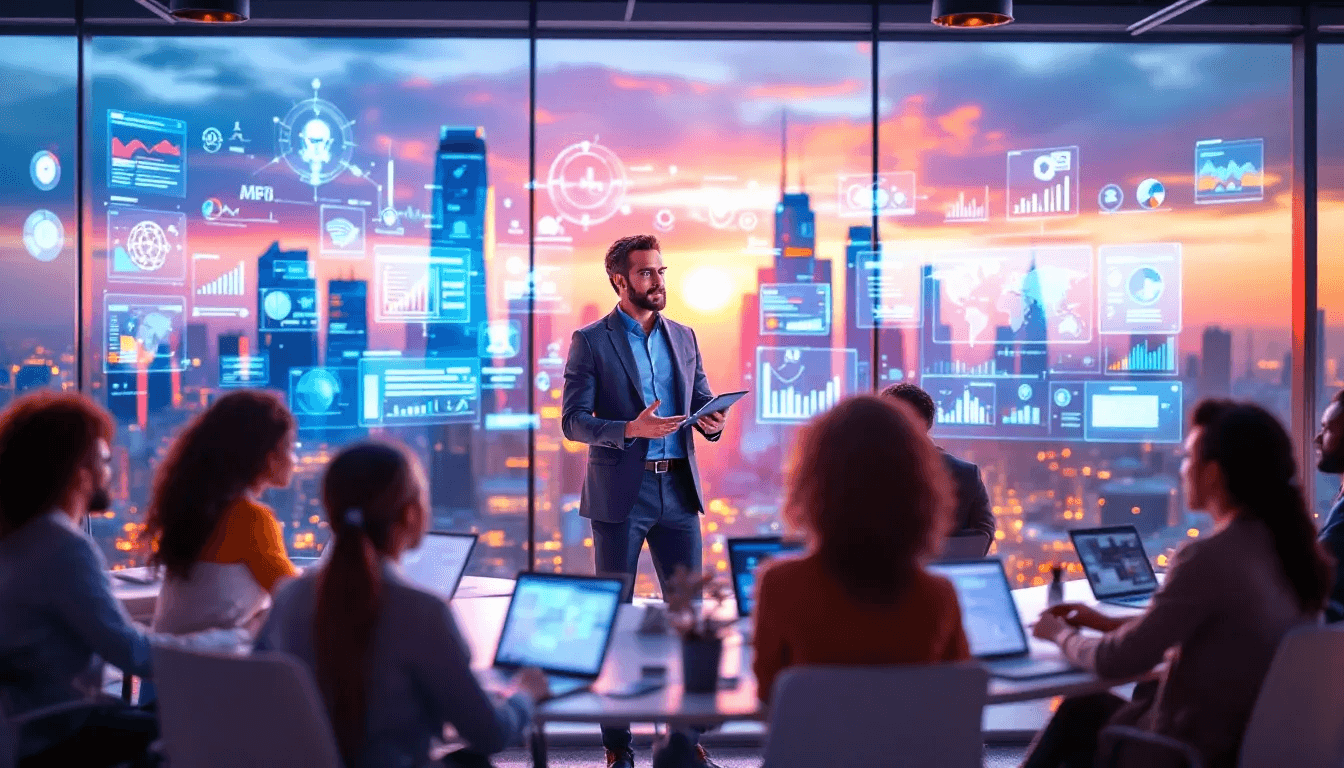 A leader guiding a distributed team through the use of AI tools.